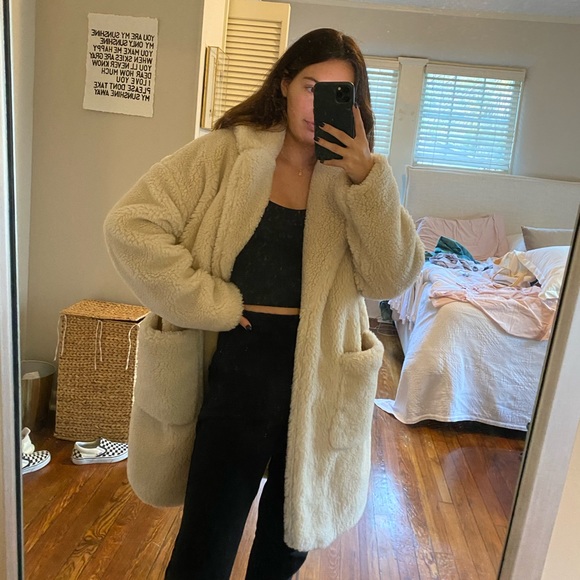 bcbg teddy coat